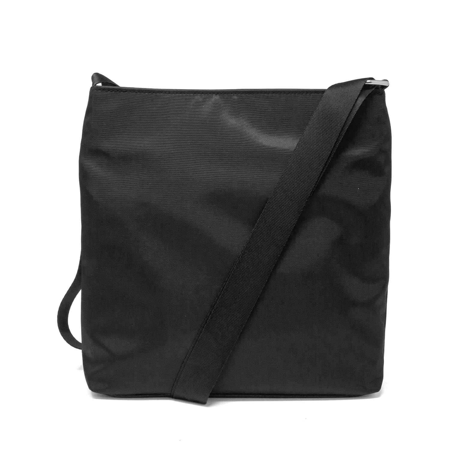 Nautica Diver Nylon Small Crossbody Bag for Women – Lightweight Travel Purse with Adjustable Strap (Black)
