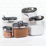 Airtight Baking Storage Container Set – Flour, Sugar & Brown Sugar Keepers with Magnetic Accessories