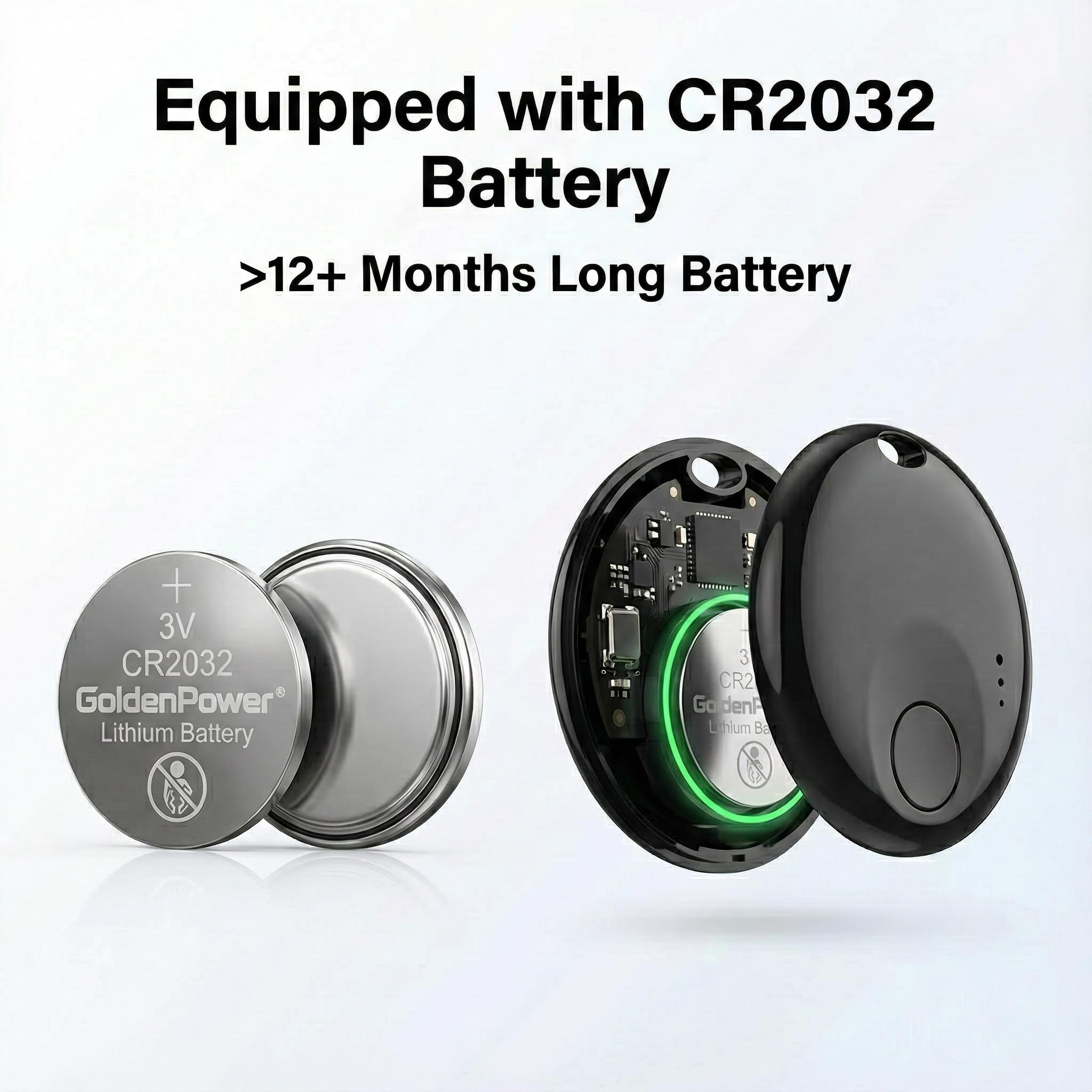 Dual System Bluetooth Tracker Tags 4-Pack, Apple Find My & Google Find Hub Compatible Item Locator with Sound Alert