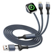 3-in-2 Multi Charging Cable for iPhone, Apple Watch & USB-C Devices – Universal Travel Charging Cord (4FT)