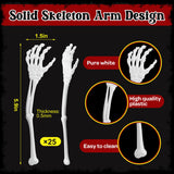 Halloween Skeleton Drink Stirrers – 25 Pcs Plastic Swizzle Sticks for Cocktails & Party Drinks