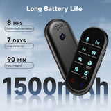 AI Smart Voice Translator Device with Photo Translation & Offline Languages – Portable Travel Language Assistant Black