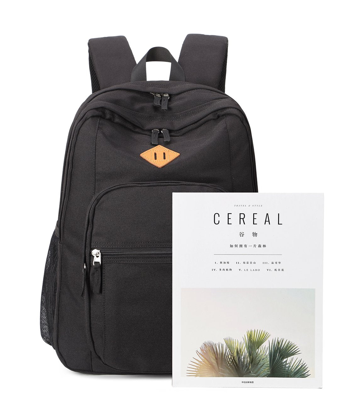 ABSHOO Classic Lightweight Travel Backpack for School & College – Water-Resistant Multi-Pocket Bookbag