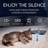 Veken Award-Winning Pet Water Fountain – BPA-Free 5-Stage Filtration with LED Water Level Window