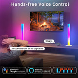 Smart RGB IC Light Bars with Alexa – 16M Colors TV Backlight & Gaming Setup Lights