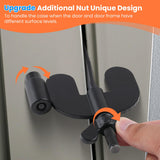 WINCHY Portable Door Lock – Heavy-Duty Stainless Steel Travel Security Lock for Hotels, Apartments & Bedrooms (Black)