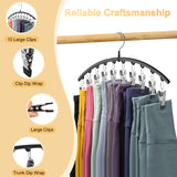 Space-Saving Yoga Pants Hanger Set (20 Clips) – Heavy-Duty Closet Organizer for Leggings, Jeans & Skirts