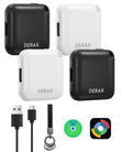 Dual Compatible USB-C Rechargeable Bluetooth Tracker Tag, Apple Find My and Google Find My Device Smart Locator (Black & White)