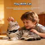 Android Cat GPS Tracker Collar, Waterproof Smart Pet Locator, No Subscription, Lightweight Find My Device Compatible Tracker