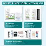 20-Piece Travel Hygiene Kit – TSA Approved Toiletry Essentials Set with Toothbrush, Razor, Shampoo & Personal Care Items