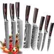8-Piece Professional Kitchen Knife Set – High Carbon Stainless Steel, Ultra Sharp Blades