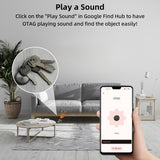 Android Bluetooth Smart Tracker Tag, Find Hub Compatible Item Locator with 100dB Alarm and Replaceable Battery
