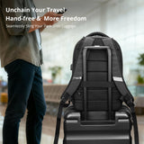 Design Travel Laptop Backpack with RFID Protection & USB Charging – 16″ College & Business Backpack (Black)