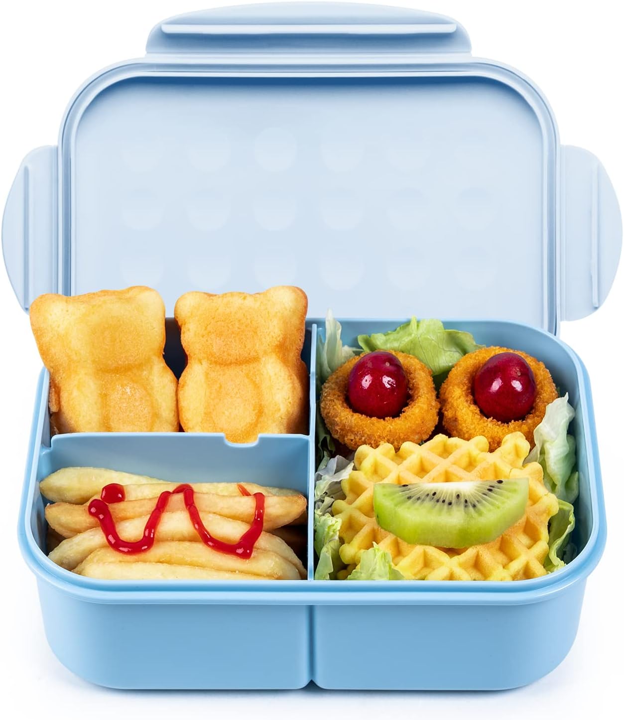 Purple 1150 ml 3-Compartment Bento Lunch Box