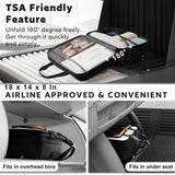 Arcoyard Rolling Laptop Briefcase with Wheels for Women – 16-Inch Waterproof Underseat Carry-On,