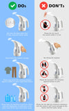 Hilife Handheld Garment Steamer 700W Portable Travel Wrinkle Remover with Extended Cord and Large Tank