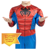 Marvel Spidey Toddler Costume – Official Padded Muscle Jumpsuit & Mask for Kids 🕸️🕷️