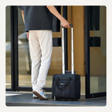 Amazon Basics 14-Inch Underseat Carry-On Luggage with Wheels – Compact Rolling Travel Bag, Black
