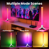 360° RGB Light Bars – 16 Million Colors Bluetooth Mood Lighting for TV, Gaming & Bedroom Setup
