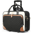 Arcoyard Rolling Laptop Briefcase with Wheels for Women – 16-Inch Waterproof Underseat Carry-On,
