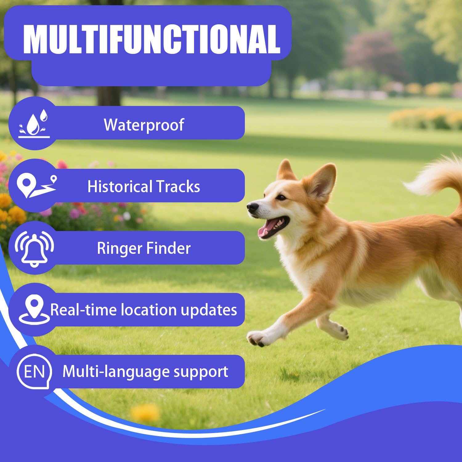 Ultra-Compact Smart GPS Tracker, No Subscription, Waterproof Real-Time Locator with 365-Day Battery & Global Tracking