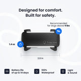 Tractive Real-Time GPS Dog Tracker with Health Monitoring & Escape Alerts – Waterproof Smart Pet Tracking Device (Black)