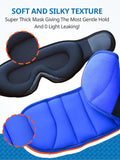 360° Head Support Travel Pillow with Integrated Eye Mask – Compact Airplane Sleep Pillow for Long Flights