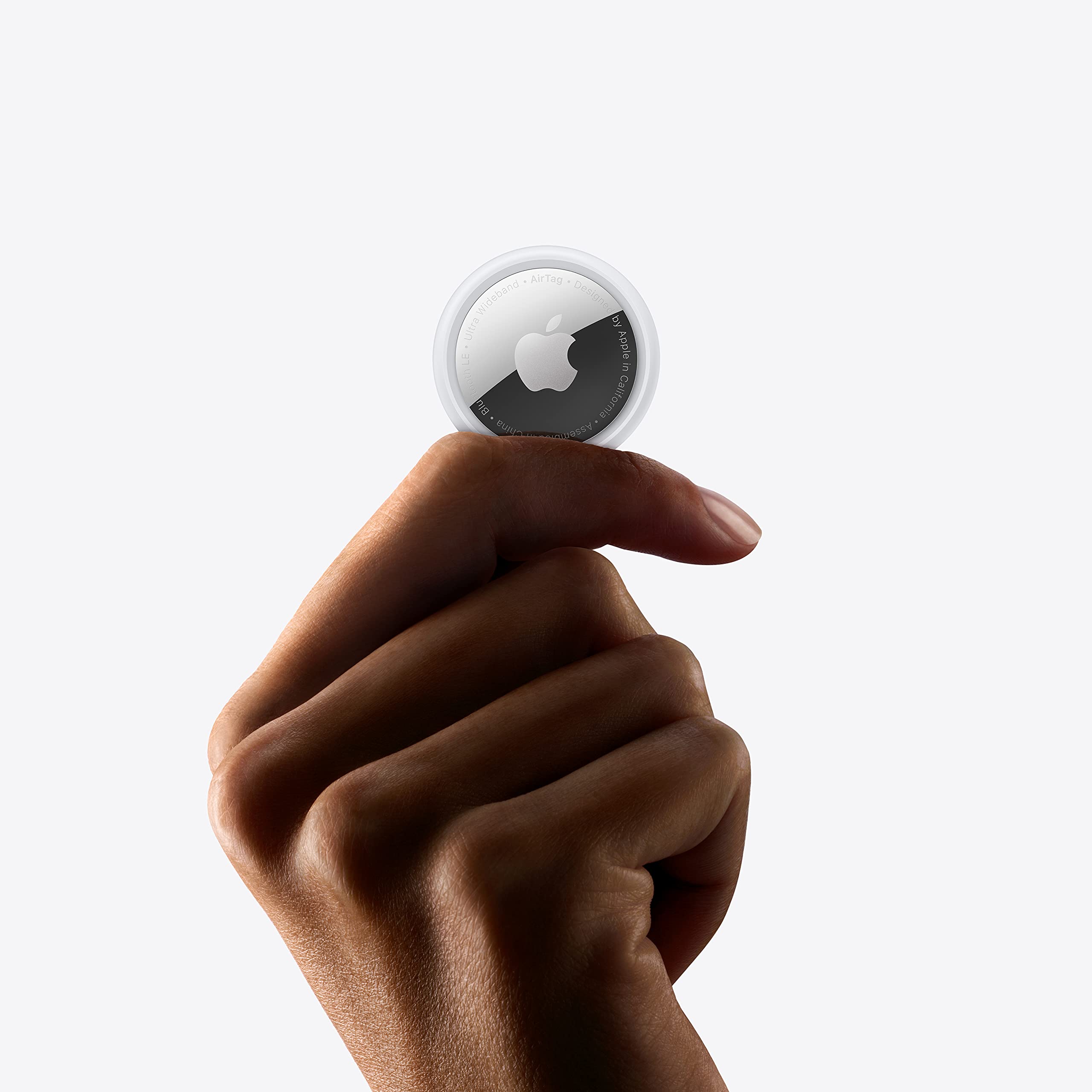 Apple AirTag Bluetooth Tracker, Precision Finding Smart Item Locator with Find My Network and Replaceable Battery