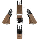 14-Piece Professional Knife Block Set with Sharpener – Full Tang Stainless Steel Kitchen Knives