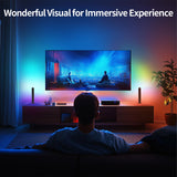RGB-ICW Smart Light Bars for TV & Monitor with Bluetooth App Control – USB Powered Ambient Lighting
