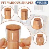 24-Pack Silicone Chair Leg Floor Protectors with Felt Pads – Anti-Scratch Furniture Caps for Hardwood & Tile Floors