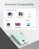 Slim 10000mAh Portable Charger with Built-In Cables & Wall Plug – Fast Multi-Device Power Bank