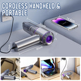 Cordless Handheld Vacuum Cleaner 20000Pa with Brushless Motor – Portable Car & Home Mini Vacuum with HEPA Filter and Type-C Charging (Purple)
