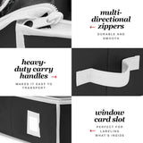 Premium Wrapping Paper Organizer & Storage Bag – Heavy Duty Gift Wrap Holder with Accessory Pockets, Fits up to 27 Rolls