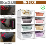 Stackable Closet Storage Baskets (5-Pack) – Foldable Space-Saving Organizer Bins for Wardrobe, Bathroom & Laundry