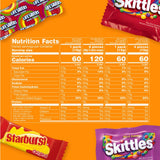 SKITTLES, STARBURST & LIFE SAVERS Fruity Candy Variety Pack – 135PCS Bulk Mix of Chewy & Hard Candies 🍬🍓🍋🎉