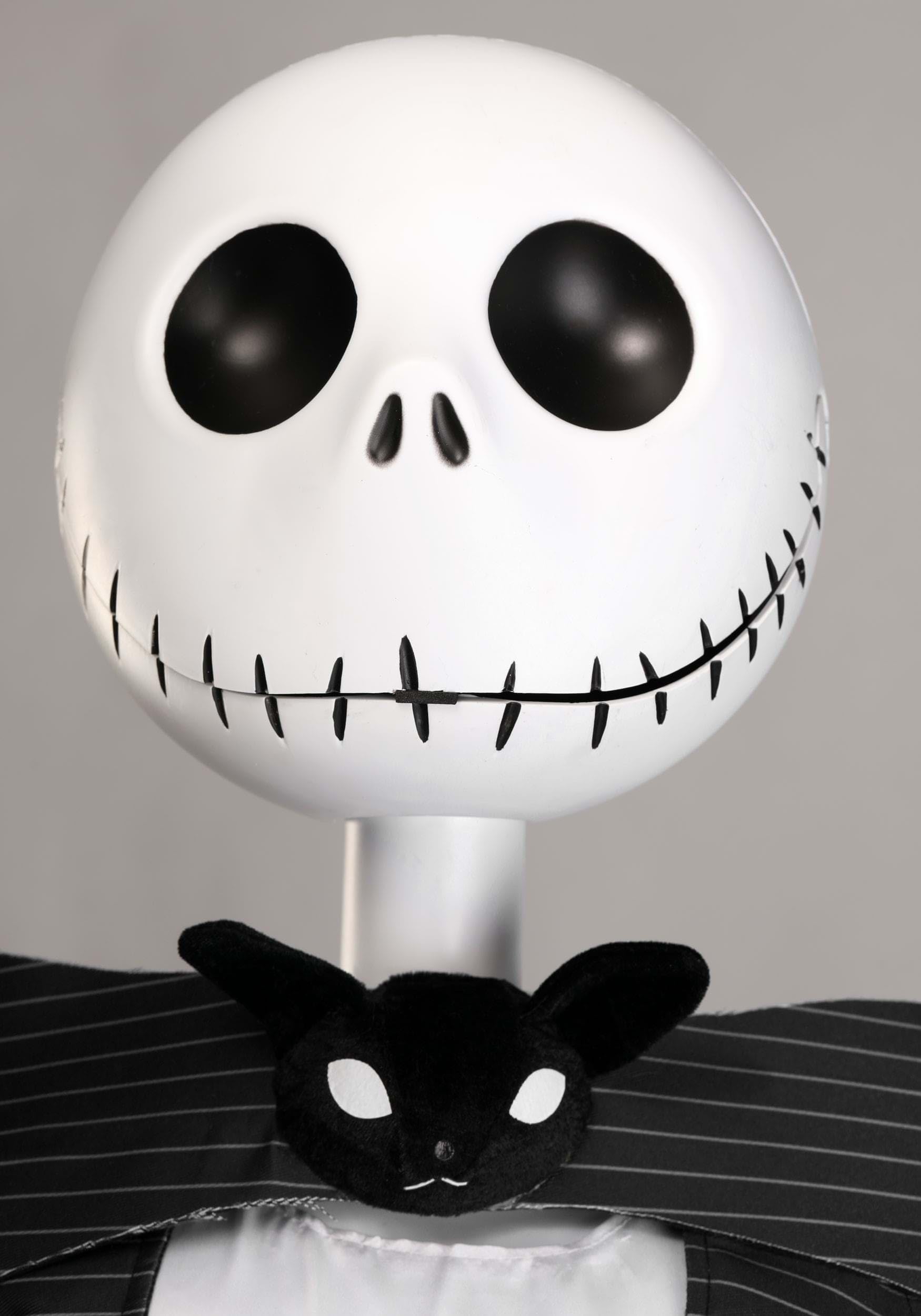 Animated Jack Skellington Halloween Decoration – Life-Size Moving Figure in Black & Purple Suit, Sound & Motion Activated