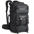 Ponhog 50L Travel Backpack for Men – Flight Approved Carry-On Convertible Duffle with Shoe Compartment, 17.3” Laptop, USB Port, Black