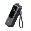 25,000mAh Power Bank with Triple 100W USB-C Ports – Fast Charging Portable Charger with Built-In Cables for Travel & Laptops