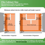 REALINN Under Sink Organizer with Pull-Out Drawer – 2-Tier Slide-Out Cabinet Storage Shelf for Kitchen & Bathroom