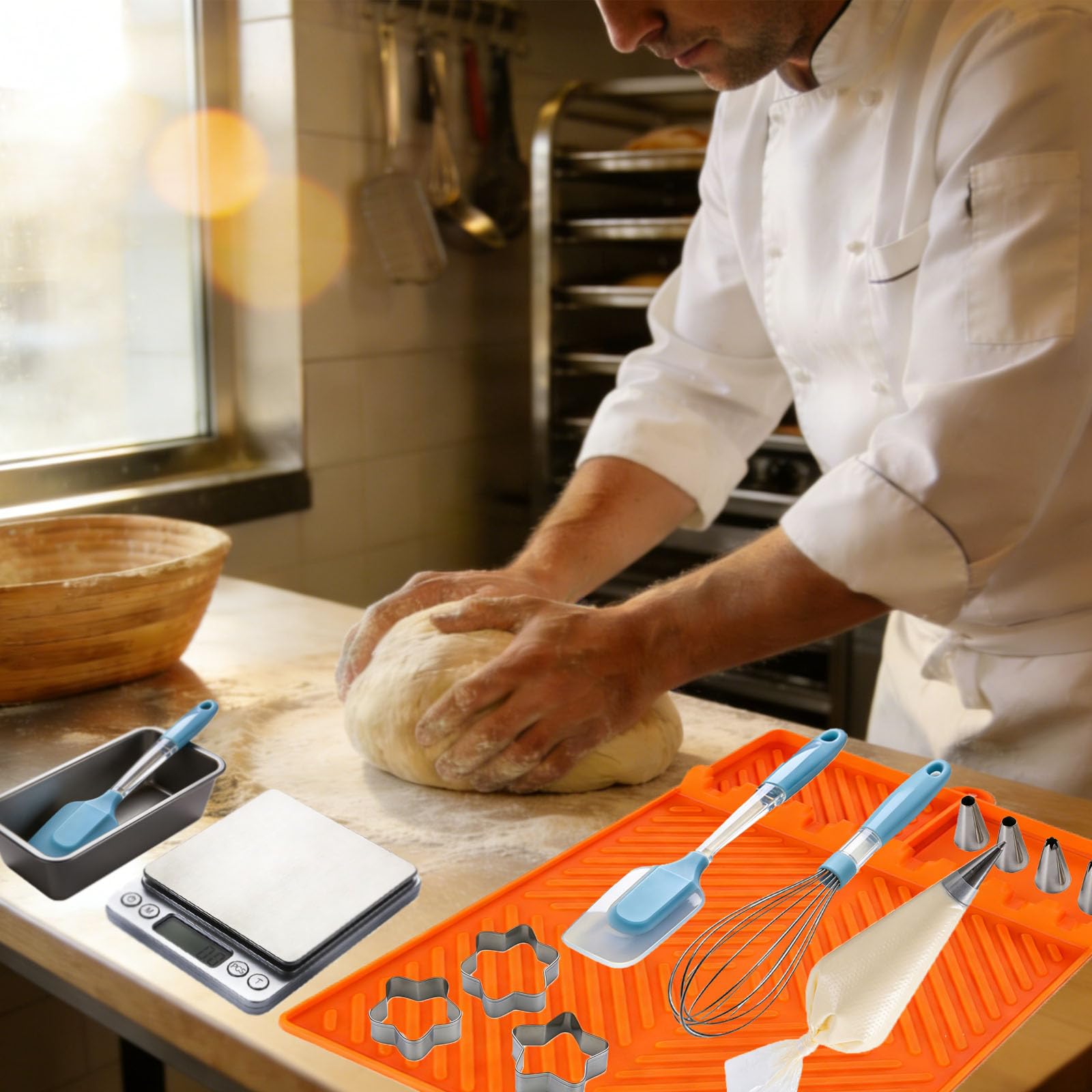 Extra-Large Silicone Grill & Kitchen Organizer Mat – Heat Resistant, Dishwasher Safe (16 x 11.5 in)