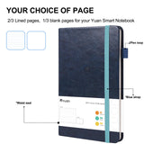 YUAN Smart Notebook Replacement – Navy Green Coded Paper Refill for YUAN Smart Pen (94 Sheets)