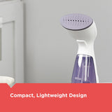 Black+Decker Compact Lavender Handheld Garment Steamer Lightweight Travel Wrinkle Remover with Fast Heat