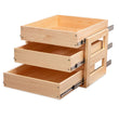 Mulush 3-Tier Pull-Out Wooden Cabinet Drawers with Soft-Close Slides – Heavy-Duty Kitchen Storage Organizer