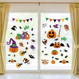Purple Halloween Window Clings – 232PCS Gel Stickers with Ghosts, Pumpkins & Skulls