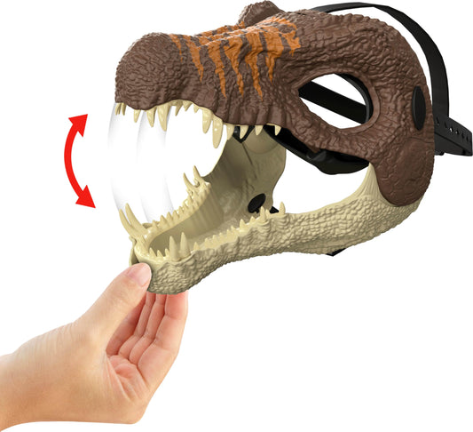Jurassic World Spinosaurus Dinosaur Mask for Kids – Realistic Role-Play Mask with Adjustable Strap (Multicolor)