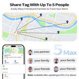 Apple Find My MFi-Certified Bluetooth Tracker Tag 4 Pack, Waterproof Smart Item Locator with 100dB Alert and Global Tracking