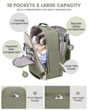 LOVEVOOK 40L Airline-Approved Carry-On Travel Backpack with 3 Packing Cubes & Wet Pocket – Unisex