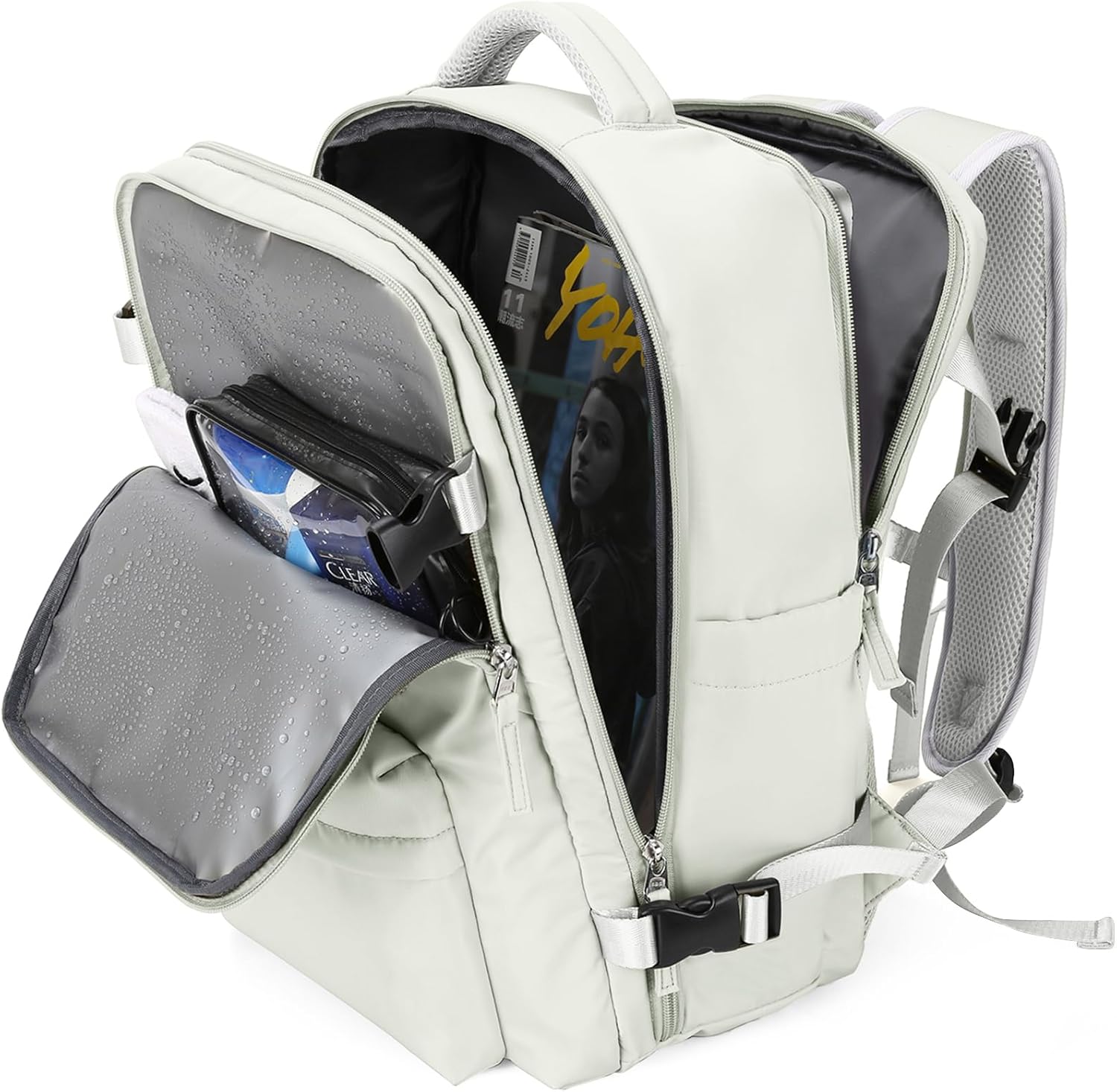 Travel Backpack Women,Carry On Backpack Flight Approved 18x14x8 inches Bag Spirit Airlines Personal ltem,College Sports Hiking Rucksack Waterproof Outdoor Casual Daypack Laptop Blackpack,Peacock Blue