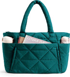 Puffy Tote Bag for Women - Lightweight 15.6" Laptop Work Bag